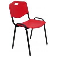 PIQUERAS Y CRESPO Pack 2 sillas Iso plastic PVC rojo ¡Ultimas unidades!!