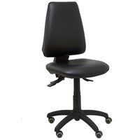 PIQUERAS Y CRESPO Silla Elche asincro similpiel negro ruedas de parque