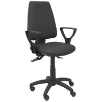 PIQUERAS Y CRESPO Silla Elche asincro similpiel negro con brazos fijos-10,227SX PIQUERAS Y CRESPO Silla Elche asincro similpiel negro con brazos fijos