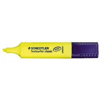 MARCADOR FLUORESCENTE TEXTSURFER CLASSIC 1-5MM. AMARILLO STAEDTLER 364-1 (MIN10) (Espera 4 dias)