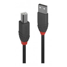 Lindy 36670 cable USB USB 2.0 0,2 m USB A USB B Negro, Gris (Espera 4 dias)