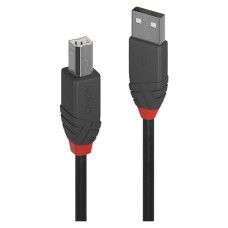 Lindy 36677 cable USB USB 2.0 10 m USB A USB B Negro, Gris, Rojo (Espera 4 dias)