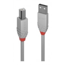 Lindy 36683 cable USB USB 2.0 2 m USB A USB B Gris (Espera 4 dias)