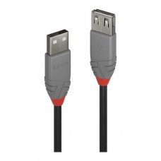 Lindy 36700 cable USB USB 2.0 0,2 m USB A Negro, Gris (Espera 4 dias)