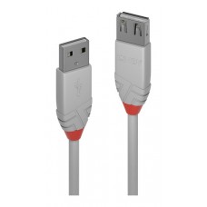 Lindy 36713 cable USB USB 2.0 2 m USB A Gris (Espera 4 dias)