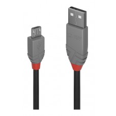Lindy 36734 cable USB USB 2.0 3 m USB A Micro-USB B Negro, Gris (Espera 4 dias)-SX3 Lindy 36734 cable USB USB 2.0 3 m USB A Micro-USB B Negro, Gris (Espera 4 dias)