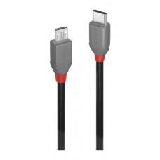 Lindy 36892 cable USB USB 2.0 2 m USB C Micro-USB B Negro, Gris (Espera 4 dias)
