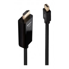 Lindy 36926 adaptador de cable de v&iacute;deo 1 m HDMI tipo A (Est&aacute;ndar) Mini DisplayPort Negro (Espera 4 dias)