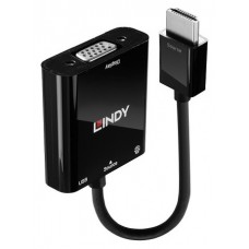 Lindy 38285 adaptador de cable de v&iacute;deo 0,1 m HDMI tipo A (Est&aacute;ndar) VGA (D-Sub) Negro (Espera 4 dias)