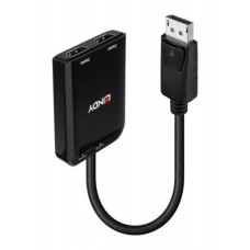 Lindy 38433 adaptador de cable de v&iacute;deo DisplayPort 2 x HDMI (Espera 4 dias)