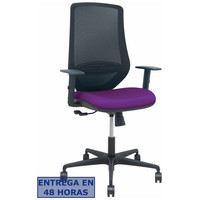 PIQUERAS Y CRESPO Silla Mardos sincro malla negra bali morado brazo regulable