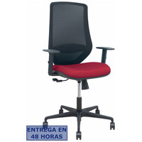 PIQUERAS Y CRESPO Silla Mardos sincro malla negra bali granate brazo regulable-14,336SX PIQUERAS Y CRESPO Silla Mardos sincro malla negra bali granate brazo regulable