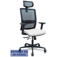 PIQUERAS Y CRESPO Silla Haches traslack malla negra asiento bali blanco brazos 2D ruedas 65mm cabecero regulable-25,298SX PIQUERAS Y CRESPO Silla Haches traslack malla negra asiento bali blanco brazos 2D ruedas 65mm cabecero regulable