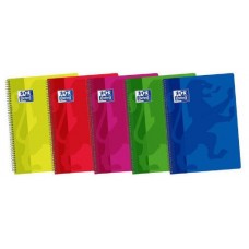 CUADERNO TAPA PLASTICO 4º 80 HOJAS 4X4 COLORES SURTIDOS OXFORD 400044180 (MIN5) (Espera 4 dias)