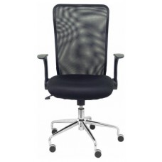 PIQUERAS Y CRESPO Silla Minaya respaldo malla negro asiento 3D negro