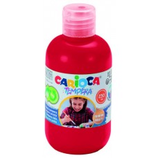 BOTELLA TEMPERA 250 ML. ROJO CARIOCA 40424/10 (Espera 4 dias)