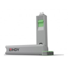 Lindy 40426 bloqueador de puerto Bloqueador de puerto + clave USB Tipo C Verde 5 pieza(s) (Espera 4 dias)
