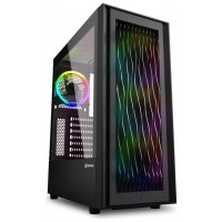 CAJA ATX SHARKOON RGB WAVE 2XUSB3.0 RGB SIN FUENTE NEGRO