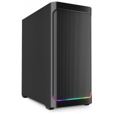 CAJA GAMING SHARKOON AK4 RGB Strip NEGRO 2XVENT 120MM 3XUSB SN FUENTE