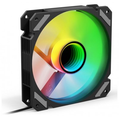 VENTILADOR CAJA SHARKOON MIRROR PWM RGB REVERSE NEGRO