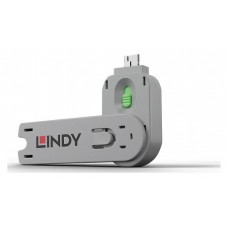 Lindy 40621 bloqueador de puerto Llave de bloqueador de puerto USB tipo A Verde Acrilonitrilo butadieno estireno (ABS) 1 pieza(s) (Espera 4 dias)