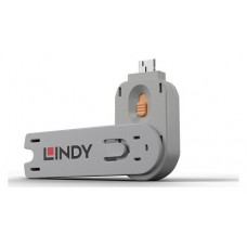 Lindy 40623 bloqueador de puerto Llave de bloqueador de puerto USB tipo A Naranja Acrilonitrilo butadieno estireno (ABS) 1 pieza(s) (Espera 4 dias)