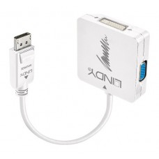 Lindy 41028 adaptador de cable de v&iacute;deo DisplayPort DVI-D + VGA (D-Sub) + HDMI Negro (Espera 4 dias)