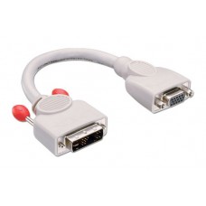 Lindy 41222 adaptador de cable de v&iacute;deo 0,2 m DVI-A VGA (D-Sub) Gris (Espera 4 dias)