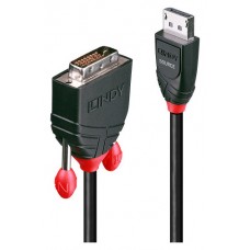 Lindy 41490 adaptador de cable de v&iacute;deo 1 m DVI-D DisplayPort Negro (Espera 4 dias)