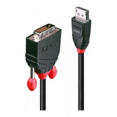 Lindy 41493 adaptador de cable de vídeo 5 m DVI-D DisplayPort Negro (Espera 4 dias)-SX19 Lindy 41493 adaptador de cable de vídeo 5 m DVI-D DisplayPort Negro (Espera 4 dias)