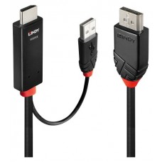 Lindy 41499 adaptador de cable de v&iacute;deo 2 m HDMI + USB Type-A DisplayPort Negro (Espera 4 dias)
