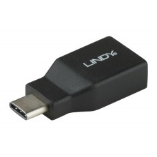 Lindy 41899 cambiador de género para cable USB 3.1-C USB 3.1-A Negro (Espera 4 dias)-SX4 Lindy 41899 cambiador de género para cable USB 3.1-C USB 3.1-A Negro (Espera 4 dias)