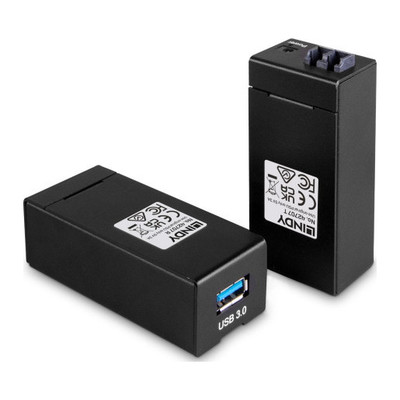 Lindy 42707 extensor audio/video Transmisor y receptor de se&ntilde;ales AV Negro (Espera 4 dias)