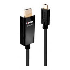 Lindy 43292 adaptador de cable de v&iacute;deo 2 m USB Tipo C HDMI tipo A (Est&aacute;ndar) Negro (Espera 4 dias)