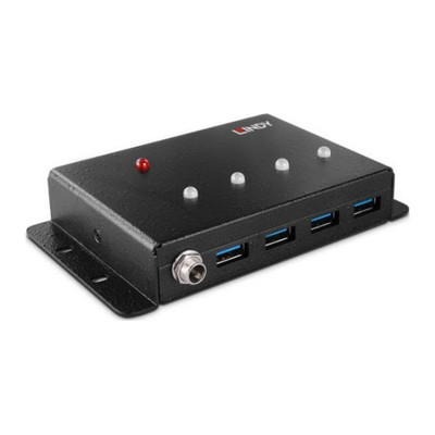 Lindy 43374 hub de interfaz USB 3.2 Gen 1 (3.1 Gen 1) Type-B 5000 Mbit/s Negro (Espera 4 dias)-SX16 Lindy 43374 hub de interfaz USB 3.2 Gen 1 (3.1 Gen 1) Type-B 5000 Mbit/s Negro (Espera 4 dias)