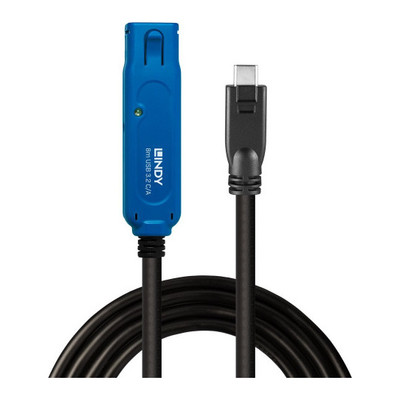 Lindy 43381 cable USB USB 3.2 Gen 1 (3.1 Gen 1) 8 m USB C USB A Negro, Azul (Espera 4 dias)