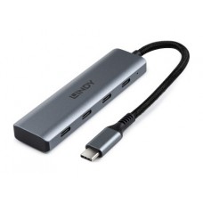 Lindy 43414 hub de interfaz USB 3.2 Gen 2 (3.1 Gen 2) Type-C 10000 Mbit/s Gris (Espera 4 dias)-SX6 Lindy 43414 hub de interfaz USB 3.2 Gen 2 (3.1 Gen 2) Type-C 10000 Mbit/s Gris (Espera 4 dias)