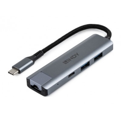 Lindy 43422 hub de interfaz USB 3.2 Gen 2 (3.1 Gen 2) Type-C 10000 Mbit/s Gris (Espera 4 dias)-SX13 Lindy 43422 hub de interfaz USB 3.2 Gen 2 (3.1 Gen 2) Type-C 10000 Mbit/s Gris (Espera 4 dias)
