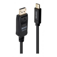 Lindy 43501 adaptador de cable de vídeo 2 m USB Tipo C DisplayPort Negro (Espera 4 dias)-SX11 Lindy 43501 adaptador de cable de vídeo 2 m USB Tipo C DisplayPort Negro (Espera 4 dias)