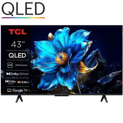 TCL 43T69C TV 43" Qled 4K Google TV-SX56 TCL 43T69C TV 43" Qled 4K Google TV