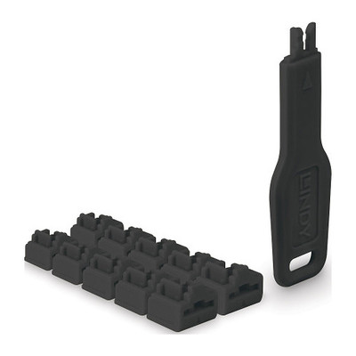 Lindy 47891 bloqueador de puerto Bloqueador de puerto + clave RJ-45 Negro Acrilonitrilo butadieno estireno (ABS) 10 pieza(s) (Espera 4 dias)-SX14 Lindy 47891 bloqueador de puerto Bloqueador de puerto + clave RJ-45 Negro Acrilonitrilo butadieno estireno (ABS) 10 pieza(s) (Espera 4 dias)