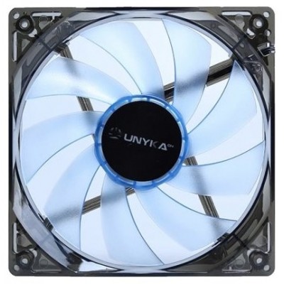 VENTILADOR CAJA ADICIONAL 12X12 UNYKA LED AZUL GAMING