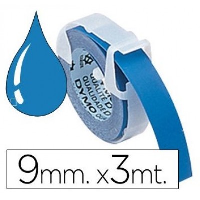 DYMO Cinta RELIEVE 9mm X 3mt para rotuladora Omega/junior color Azul