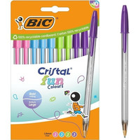 BOLIGRAFO TINTA BIC FUN SURTI 10U