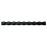 PACK 100 CANUTILLOS PLASTICO 19MM. NEGRO FELLOWES 5347705 (Espera 4 dias)