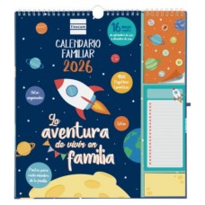 CALENDARIO 16 MESES SEPTIEMBRE 2025-DICIEMBRE 2026 PLUS 340X380 MES VISTA FAMILIAR+ FINOCAM 540220126 (Espera 4 dias)