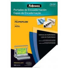 PACK 100 PORTADAS POLIPROPILENO A4 500 MICRAS AZUL FELLOWES 54771 (Espera 4 dias)