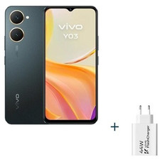 VIVO Y03 6.56" 4Gb(+4) 128Gb Black + Cargador 44W