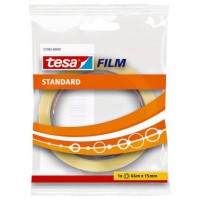 CINTA ADHESIVA STANDARD 15MM.X66M.EN BOLSITA TRANSPARENTE TESA 57382-00001-02 (MIN10) (Espera 4 dias)