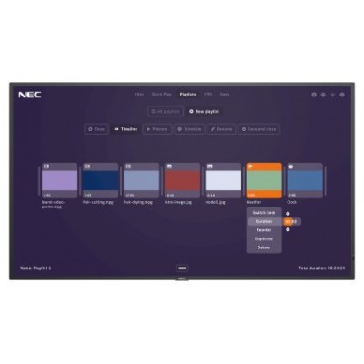 NEC MultiSync MA431-MPi4 109,2 cm (43") LCD 500 cd / m² 4K Ultra HD Negro Procesador incorporado 24/7 (Espera 4 dias)